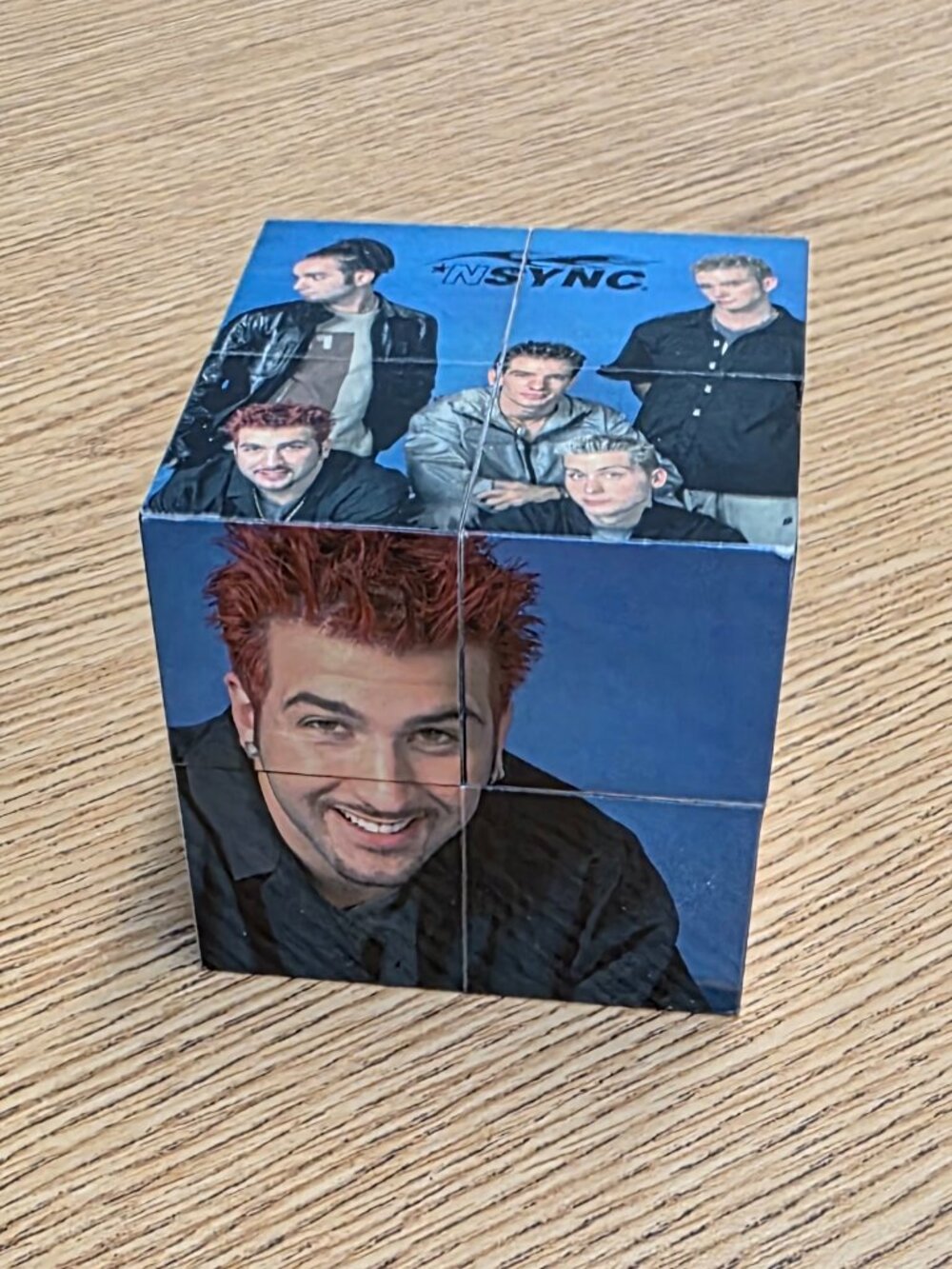 Vintage *NSYNC Photo Puzzle Cube Y2K Boy Band Collectible Memorabilia